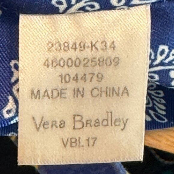 Vera Bradley Triple Zip Hipster Adjustable Crossbody Convertible Bag Multicolor - Picture 10 of 11